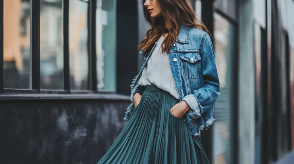 חצאית תכלת לנשים